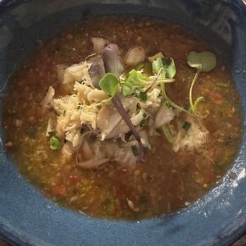 Evelyn Rose - Earth N Eats Heirloom Tomato Gazpacho - American Near Me - Vienna, Virginia Evelyn Rose - Earth N Eats Heirloom Tomato Gazpacho - American Near Me - Vienna, Virginia