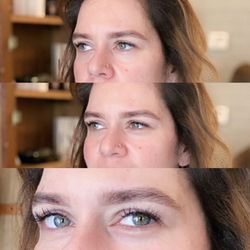 Trim - Lash extensions, brow tint and wax client