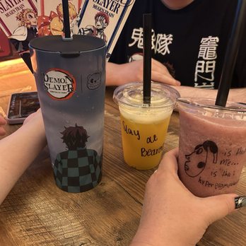 Bearology - Passionfruit, lychee lemonade and the collector cup. Mango peach lemonade. Blueberry lemonade, slush. - Themed Cafes Near Me - Dallas, Texas