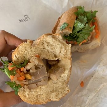 Fresh Brew Coffee - 1/2 of BBQ Chicken Sandwich & 1/2 of BBQ Pork Sandwich - Coffee & Tea Near Me - San Francisco, California