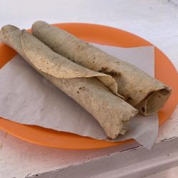 Tacos del Carmen - Tacos de Quesillo con Chile Relleno and Chicharrones