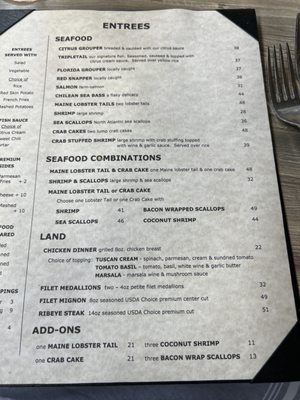 Menu photo 1 Tripletail Seafood & Spirits Sarasota, FL Menu photo 1 Tripletail Seafood & Spirits Sarasota, FL