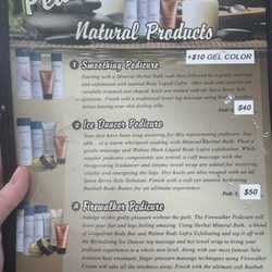 NV Nails - Pedi menu 9-2025