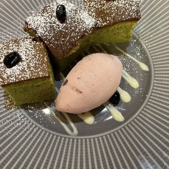 Kata Robata - Matcha cheesecake & red bean ice cream - Sushi Bars Near Me - Houston, Texas