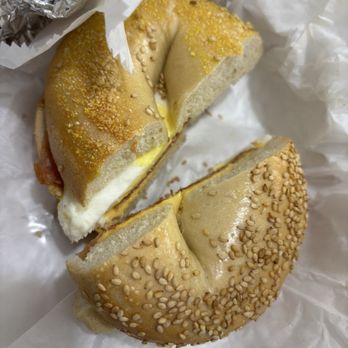 Royal Bagel Bakery - Bacon, Egg and Cheese on Bagel (sesame) - Delis Near Me - Germantown, Maryland Royal Bagel Bakery - Bacon, Egg and Cheese on Bagel (sesame) - Delis Near Me - Germantown, Maryland