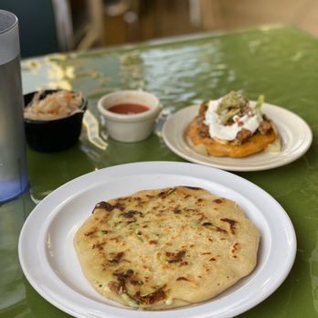 La Cuchara - Zucchini blossom pupusa and al pastor sope. SO GOOD! - Mexican Near Me - Vallejo, California La Cuchara - Zucchini blossom pupusa and al pastor sope. SO GOOD! - Mexican Near Me - Vallejo, California