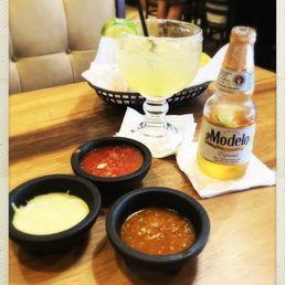 I loved the salsa and the margaritas and the beer. I loved the salsa and the margaritas and the beer.