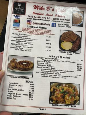 Menu photo 7 Mike Bs Cafe Atlantic City, NJ