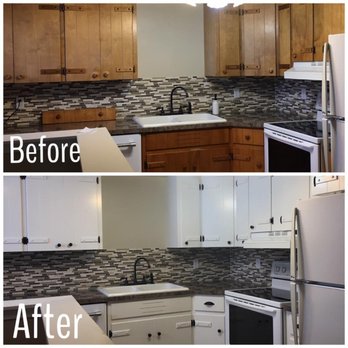 JMAX Coatings - Stained lacquered cabinets refinished with a tinted lacquered finish. Quality workmanship that's done at competitive price. - Cabinetry Near Me JMAX Coatings - Stained lacquered cabinets refinished with a tinted lacquered finish. Quality workmanship that's done at competitive price. - Cabinetry Near Me