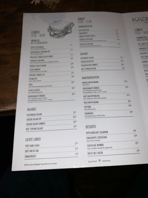 Menu photo 4 Kade West Amsterdam, NH