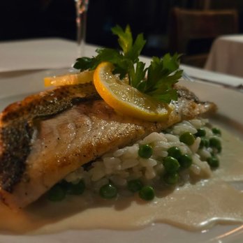 Chez Josephine - Sea bass with cous cous - French Near Me - New York, New York