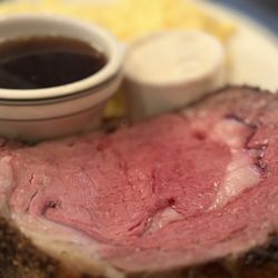 Prime Rib with polenta