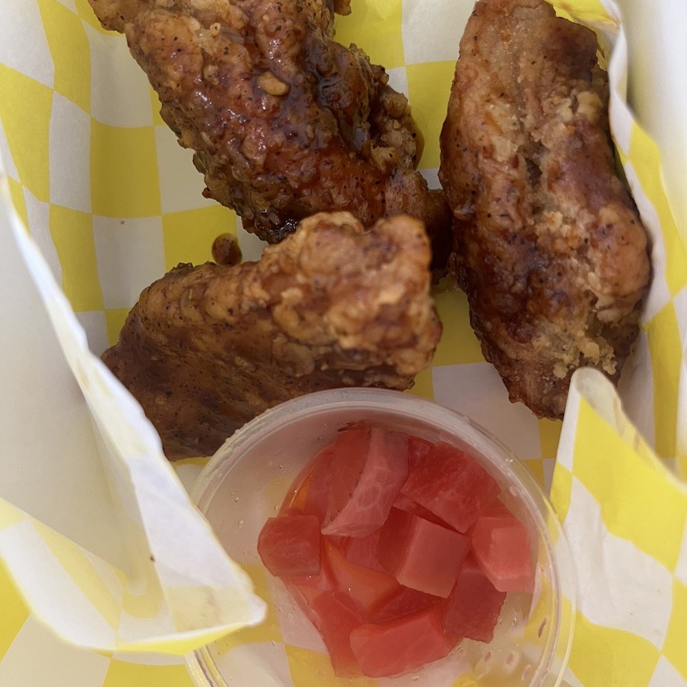 K-Stop - 3 piece tenders in gee (galbi) flavor - Korean Near Me - Winston-Salem, North Carolina K-Stop - 3 piece tenders in gee (galbi) flavor - Korean Near Me - Winston-Salem, North Carolina