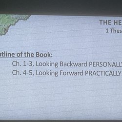 Legacy Bible Church - Sermon Notes as the pastor preaches through 1 Thessalonians.