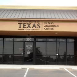The University of Texas at Austin El Paso Admissions Center - Look for this place!