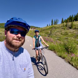 On the vail pass trail