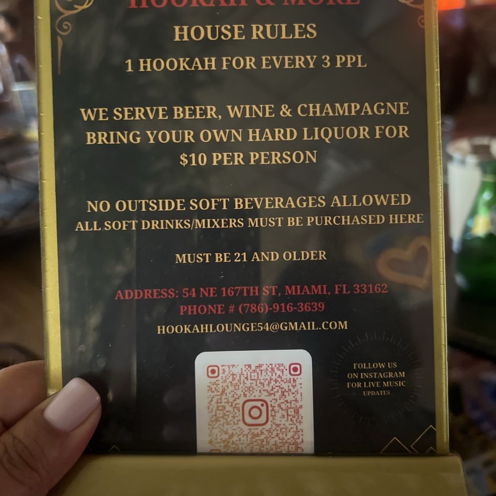 Hookah and More - House Rules - Hookah Bars Near Me - Miami, Florida
