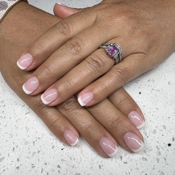 Kitchen Nail Bar - Mountain View - Dipping powder French manicure on my own nails - Nail Salons Near Me - Mountain View, California Kitchen Nail Bar - Mountain View - Dipping powder French manicure on my own nails - Nail Salons Near Me - Mountain View, California