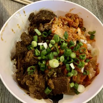 Saucy Porka - Ropa Vieja Beef Bowl - Asian Fusion Near Me - Chicago, Illinois