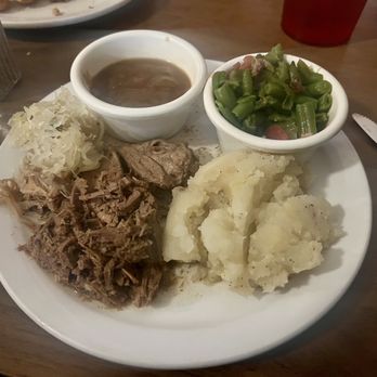 Picha's Czech-American Restaurant - Roast beef with buttered potatoes, sweet kraut, green beans, and brown gravy - Czech Near Me - West, Texas Picha's Czech-American Restaurant - Roast beef with buttered potatoes, sweet kraut, green beans, and brown gravy - Czech Near Me - West, Texas