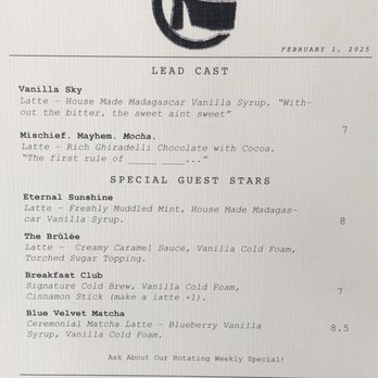 Kamden Coffee - Menu (drinks) - Coffee Roasteries Near Me - Glendora, California