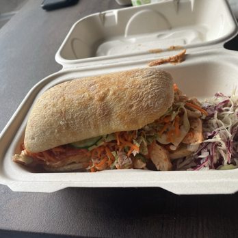 Sauce Nouvelle - Ginger cayenne chicken - Sandwiches Near Me - Bainbridge Island, Washington Sauce Nouvelle - Ginger cayenne chicken - Sandwiches Near Me - Bainbridge Island, Washington