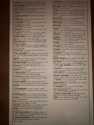 Menu photo 6 Yoshi Zushi Corpus Christi, TX Menu photo 6 Yoshi Zushi Corpus Christi, TX