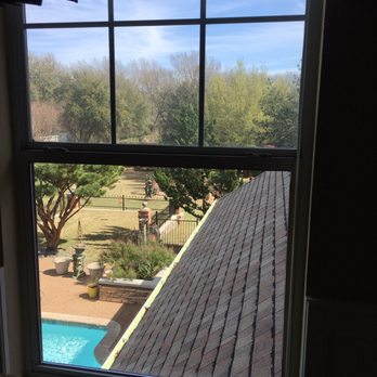Kindred Glass Co - Before panel on top, new glass on bottom. We replaced the grid line panes to solid panes and love it!! - Pantego, Texas Kindred Glass Co - Before panel on top, new glass on bottom. We replaced the grid line panes to solid panes and love it!! - Pantego, Texas