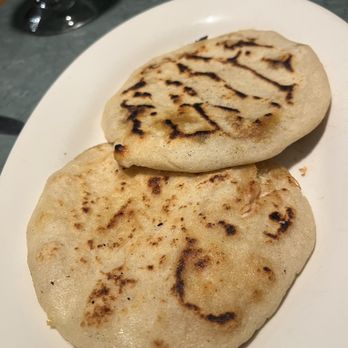 Cuscatlan Comida Salvadoreña - Pupusas (cheese and Revuelta). They look boring but they are outstanding. - Salvadoran Near Me - Escondido, California