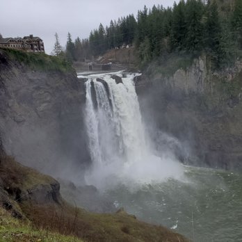 Snoqualmie Falls - View of the falls in the upper observation area. - Parks Near Me - Snoqualmie, Washington Snoqualmie Falls - View of the falls in the upper observation area. - Parks Near Me - Snoqualmie, Washington