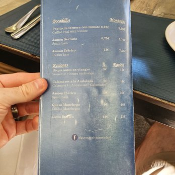 El Yate - Menu - Restaurants Near Me - Madrid, M