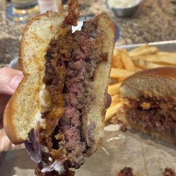 BJ's Restaurant & Brewhouse - Medium rare and super juicy. I'm impressed they made this so well lol - American Near Me - Arcadia, California BJ's Restaurant & Brewhouse - Medium rare and super juicy. I'm impressed they made this so well lol - American Near Me - Arcadia, California