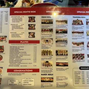 Sango Sushi - Various menus - Japanese Near Me - Laguna Niguel, California