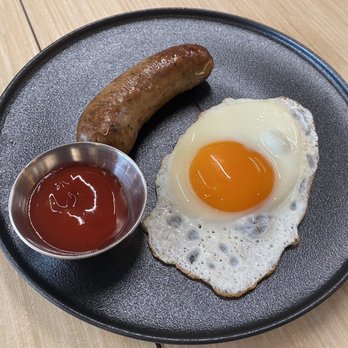 Eggcetra Breakfast Cafe - Egg and sausage ($2.95) - Breakfast & Brunch Near Me - Surrey, British Columbia Eggcetra Breakfast Cafe - Egg and sausage ($2.95) - Breakfast & Brunch Near Me - Surrey, British Columbia
