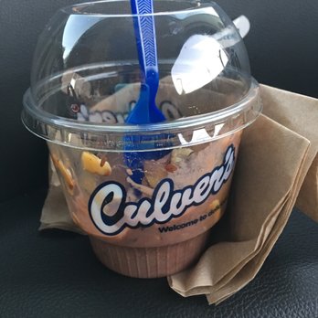 Culver's - Loving my Sunday. Salted Carmel with almonds and cherries with chocolate custard!  YUM!!! - Ice Cream & Frozen Yogurt Near Me - Spring Hill, Tennessee