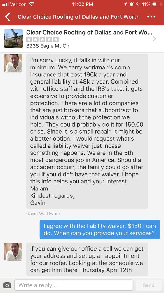 Slide of Clear Choice Roofing of Dallas and Fort Worth