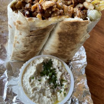 Mazra - Chicken Shawarma Wrap - Middle Eastern Near Me - San Bruno, California Mazra - Chicken Shawarma Wrap - Middle Eastern Near Me - San Bruno, California