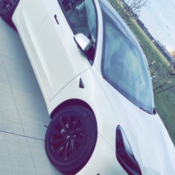 Right Now Powder Coating - Tesla Model 3 with black powder coated wheels - Powder Coating Near Me - Collins, Iowa Right Now Powder Coating - Tesla Model 3 with black powder coated wheels - Powder Coating Near Me - Collins, Iowa