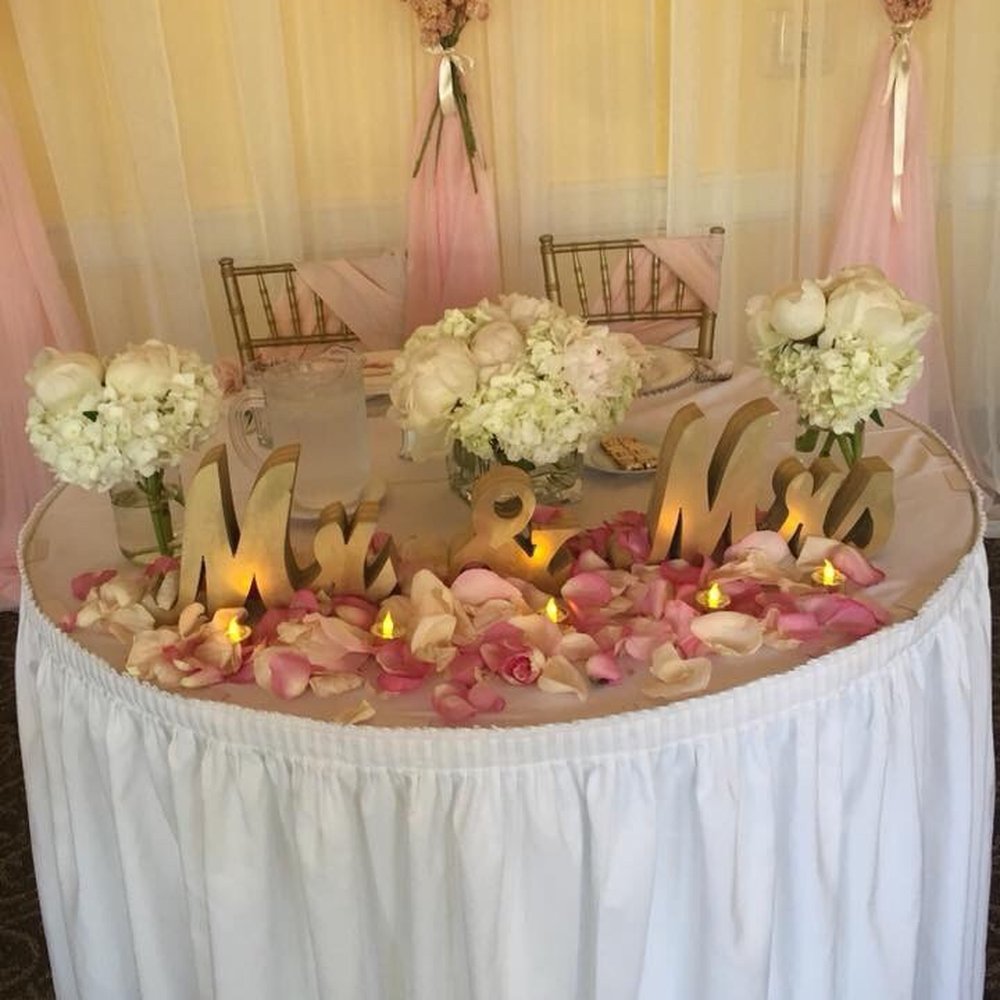 D' Angelus Events - Our sweetheart table was even more impressive in person. Loved it! - Floral Designers Near Me - South El Monte, California