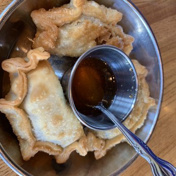 Thip Khao - Khaonom Mun Falang - yellow curry puffs, with a sweet & sour sauce - Laotian Near Me - Washington, DC, District of Columbia Thip Khao - Khaonom Mun Falang - yellow curry puffs, with a sweet & sour sauce - Laotian Near Me - Washington, DC, District of Columbia