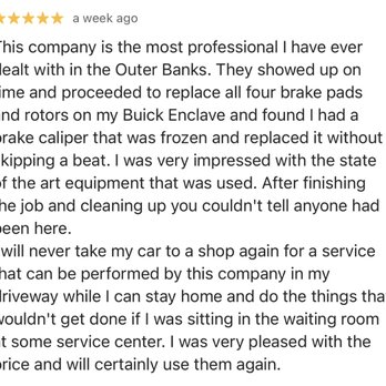 Outer Banks Mobile Auto Service - Auto Repair Near Me - Kitty Hawk, North Carolina Outer Banks Mobile Auto Service - Auto Repair Near Me - Kitty Hawk, North Carolina