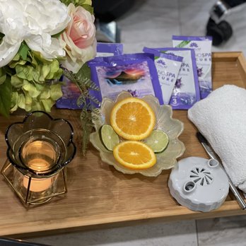 Diamond Nails Spa - Volcano detox pedicure setup - Nail Salons Near Me - Boston, Massachusetts