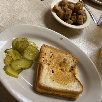 Koffee Kup - Grilled cheese w fried okra - American Near Me - Hico, Texas