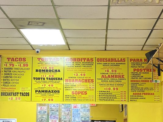 Menu photo 3 Tacos La Banqueta Arlington, TX
