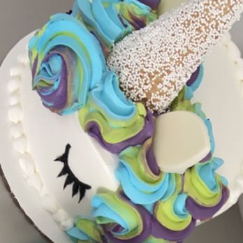 Baskin-Robbins - a cupcake decorated like a unicorn - Ice Cream & Frozen Yogurt Near Me - Bellflower, California