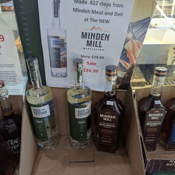 Minden Meat & Deli - Featured local distillery whiskey bottles - Butcher Near Me - Minden, Nevada Minden Meat & Deli - Featured local distillery whiskey bottles - Butcher Near Me - Minden, Nevada