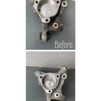 VinnieBuilt Automotive - Before and after of rear spindle busing of a 2016 Chevrolet Malibu - Auto Repair Near Me - Miami, Florida VinnieBuilt Automotive - Before and after of rear spindle busing of a 2016 Chevrolet Malibu - Auto Repair Near Me - Miami, Florida