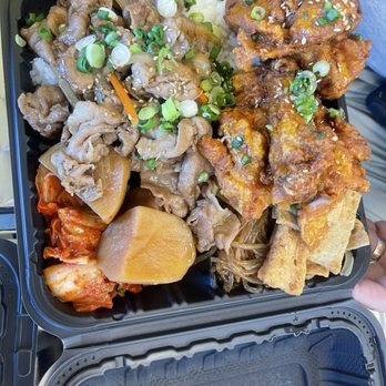 Jin’s Korean BBQ - Pork bulgogi and honey soy garlic chicken mix plate - Hawaiian Near Me - Spring Valley, Nevada