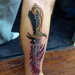 Explicit Tattoo - Dagger Tattoo, By: Corey