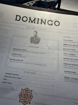 Menu photo 2 Domingo San Antonio, TX Menu photo 2 Domingo San Antonio, TX